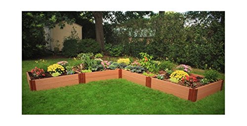 L-Shaped Raised Vegetable Garden Bed