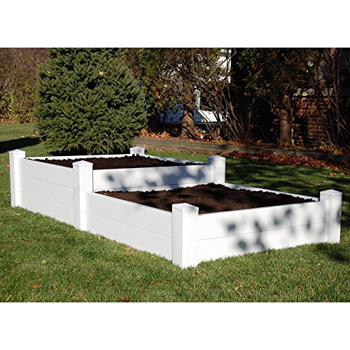 Dura-trel 4 X 8 Rectangle Split Level Raised Planter Bed