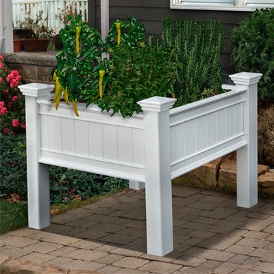 New England Arbors Mayfair Raised Planter 3 by 3-Inch