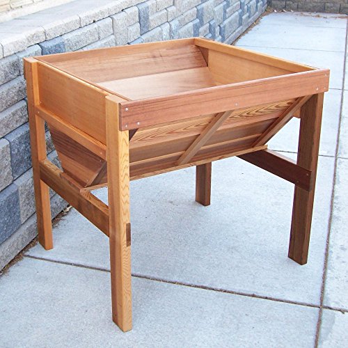 Wood Country Cedar Wood Vegetable Raised Planter Box