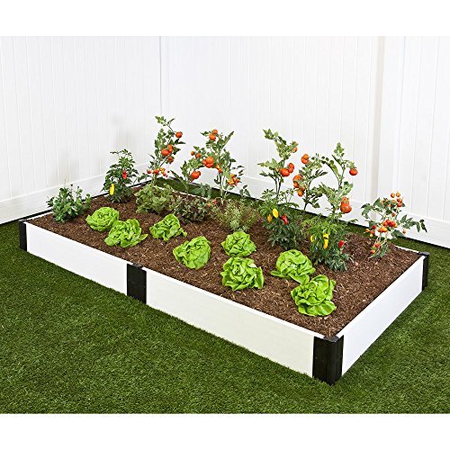 Frame It All 4ft X 8ft White Raised Garden Kit