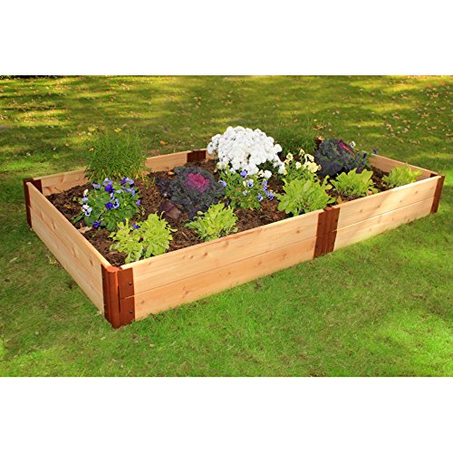 Frame It All One Inch Series Cedar Raised Garden Bed Kit 4 x 8 x 12