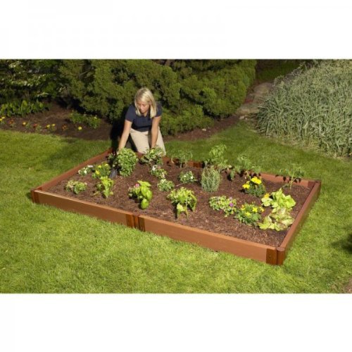 Frame It All Two Inch Series 4 X 8 X 55&quot Composite Raised Garden Bed Kit