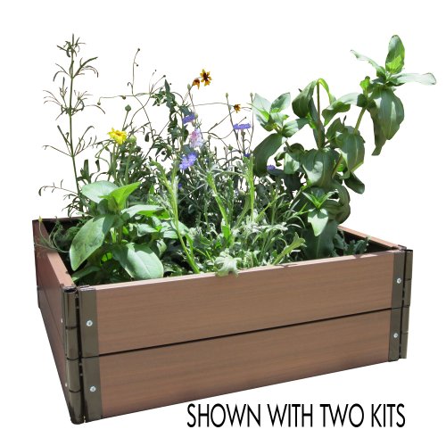 Viagrow Build Your Own 24 in x 24 in Composite Raised Garden Bed Kit