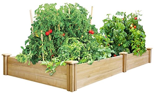 Happy Planter Wood Raised Garden Bed 4 X 8 X 105&quot