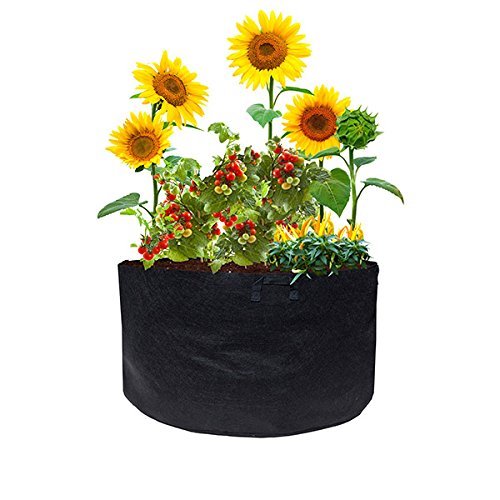 ViagrowTM 100 Gallon Fabric Root Aeration Raised Bed Planter with Handles
