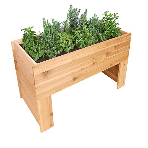 Greenes Fence Cedar Elevated Garden Bed 47 x 24 x 30