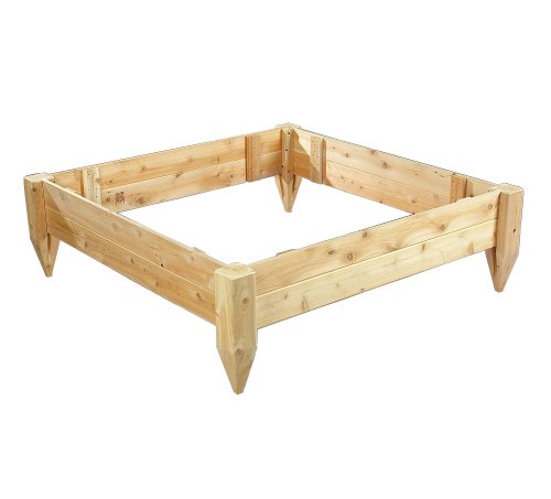 Cedarlooks 3114848 4 by 4-Feet Cedar Raised Bed Planter