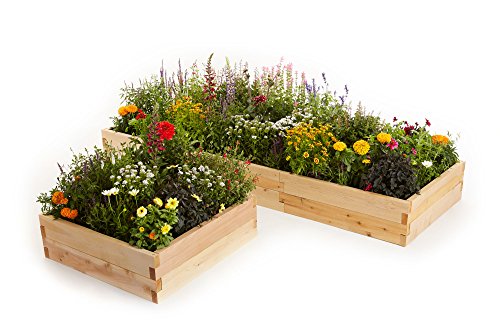 Naturalyards Raised Garden Bed 16-in-1 Kit (cedar, 3' Boards)