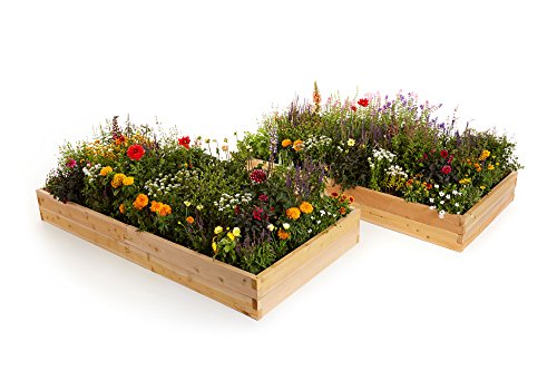 Naturalyards Raised Garden Bed 16-in-1 Kit (rustic Cedar, 4' Boards)