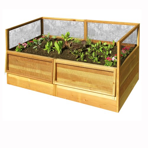 Outdoor Living Today Western Red Cedar Raised Garden Bed 6 by 3-Feet