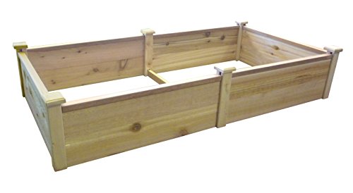 Tierra Garden 4430 On-Ground Red Cedar Raised Garden Bed