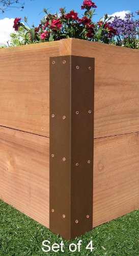 Raised Garden Bed Corner Brackets - For 20&quoth Beds