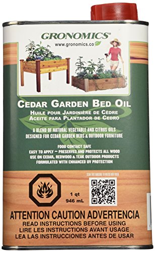Gronomics Gbo1q Cedar Garden Bed Oil 1-quart