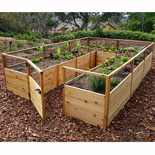 Outdoor Living Today Raised Cedar Garden Bed - 8 x 12 ft
