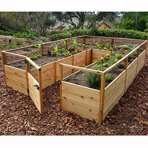 Outdoor Living Today Raised Cedar Garden Bed - 8 x 12 ft