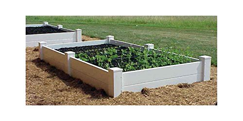 Board Planter Bed in White Finish 3 Board 93 L x 4