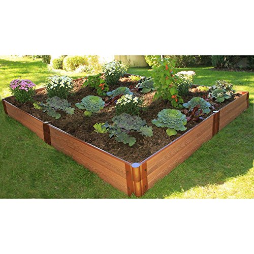 Frame It All 1-inch Series Composite Raised Garden Bed Kit - 8ft X 8ft X 11in