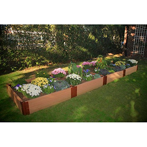 Frame It All 2-inch Series Composite Raised Garden Bed Kit - 4ft x 16ft x 11in