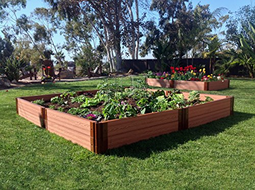 Frame It All 300001099 2 Series Composite Raised Garden Bed Kit 8 x 8 x 11