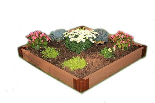 Frame It All Two Inch Series 4ft x 4ft x  55 in Composite Raised Garden Bed Kit