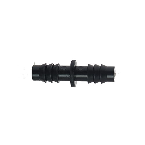 D0004 Drip Irrigation 100 Pcs Value Pack Of 1/4" Barbed Coupling Fitting Perfect For Flower Beds, Vegetable Gardens