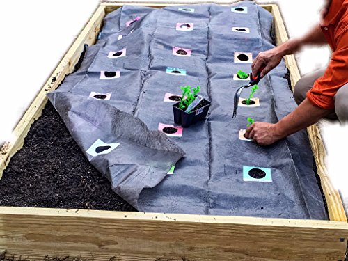 The Original Horta Garden Mat 4ft.x8ft. Roll Out Live Plant Vegetable Garden Mat/ Weedcloth For Raised Bed Garden