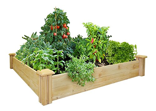 Greenes Fence 48-inch X 48-inch Cedar Raised Garden Bed