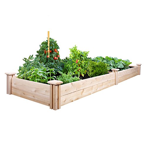 Greenes Fence Cedar Raised Garden Kit 2 Ft X 8 Ft X 7 In