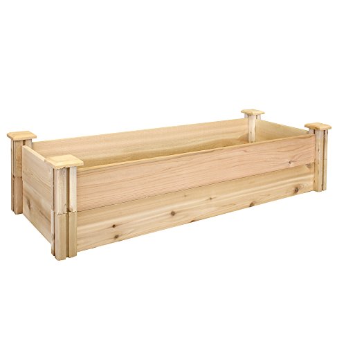 Greenes Fence Premium Cedar Raised Garden Bed 16 x 48 x 11