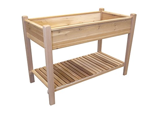 Tierra Garden 4432 Rectangular Red Cedar Raised Garden Bed