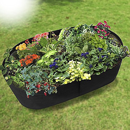 Asdomo Planter Raised Beds Raised Garden Bed Elevated Planter Kit Grow Flower Vegetables for a Deck Patio or Yard Gardening 60×120 Height 40cm Thickness 1mm
