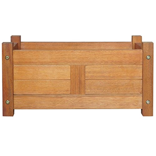 Planter Box Premium Acacia Wood Elevated Garden Planter Rectangular Outdoor Patio Raised Garden Bed for Vegetables Flowers Herbs Plants 197 x 98 x 98