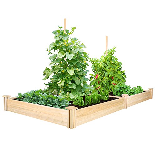 Greenes Fence Cedar Raised Garden Kit 4 Ft X 8 Ft X 7 In