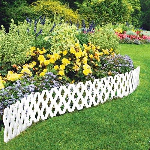 4 Pc Outdoor Flexible Lattice Weatherproof Plastic Garden Edging Border
