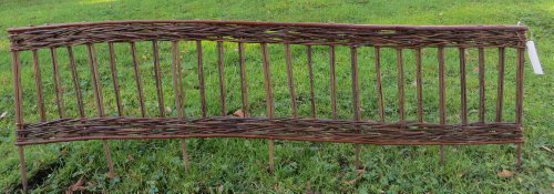 Master Garden Products Woven Willow Edging with Vertical Cross Sections Pattern 16 by 47-Inch