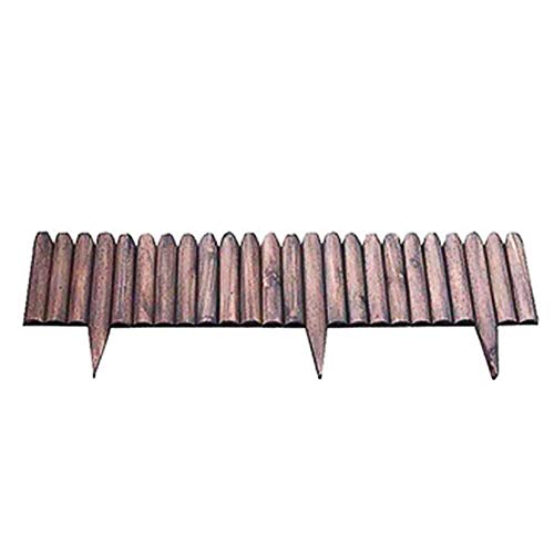 LXFYMX Decorative Fences Picket Fence Plug-in Fence Length 120 cm Wooden Border Flower Bed Edge Lawn Edge or Fence Garden Edging Size  120x60cm