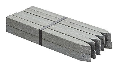 OASE 57753 PondEdge 10 Ground Spikes Pond Edge System and Flower Bed Edging 38 x 31 x 31 cm Grey