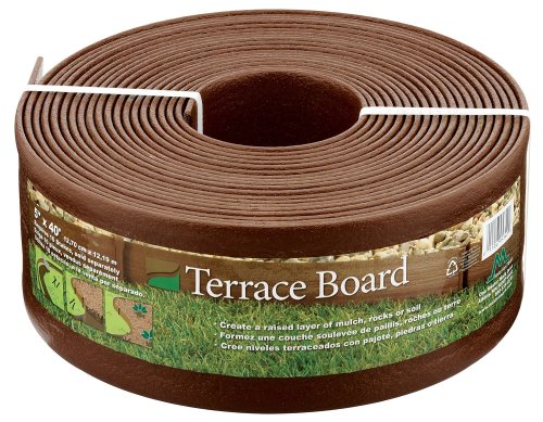 Master Mark Plastics 95340 Terrace Board Foot Landscape Edging Coil  5 Inch By 40 Foot Brown