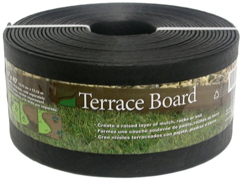 Master Mark Plastics 95440 Terrace Board Landscape Edging Coil  5 Inch By 40 Foot Black