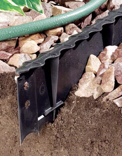 Master Mark Plastics 97201 Premieredge Landscape Edging  5 14-inch By 4-foot Black