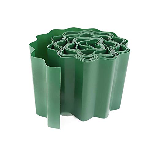 miniflower Garden Edging Fence Plastic Lawn Edging Garden Landscape Fence Border Flexible Fence Path Grass Protection Landscaping Border Fit Garden Patio Lawn 9Mx15CM