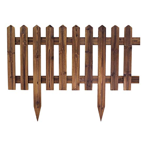 ALF Picket Fence As a Plug-in FenceWooden BorderFlower Bed Edge Lawn Edge or FenceNatural Color Weatherproof Impregnation Wooden Garden Fence Size  92h4575cm