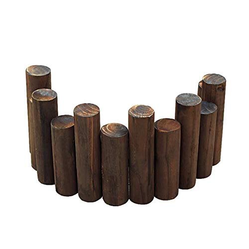 ALF Picket Fence Log Volume Saved on The Edge of The Lawn Lawn 09 m Long Wooden Garden Fence Size  90×2025cm