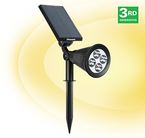 Humabuilt Solar Powered Led Garden Spotlight - Outdoor Spot Light Great For Landscaping, Walkways, Patios And