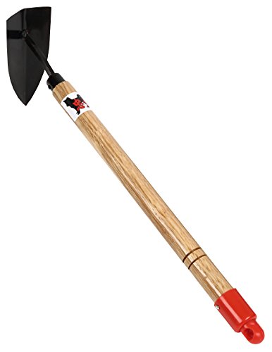 Japanese Garden Landscaping Triangle Hoe, Steel Blade & Wood Handle