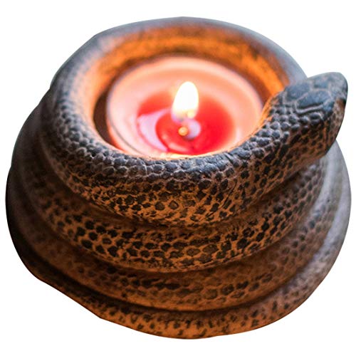 HAOHAO Coiled Snake Decoration Candlestick Candle Cup Flower Ornamental Exquisite Chic Decoration Gift Grocery Garden Idea