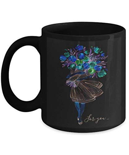 Tulip Flower Girl Funny Ceramic Mug Coffee Tea Birthday Gift Garden Idea Women
