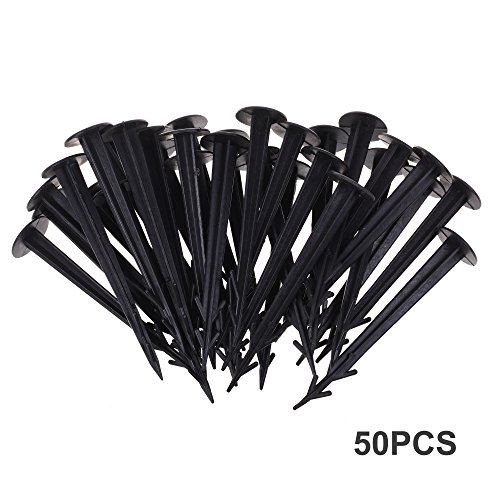 COSMOS 50 Pcs 45 Inches Multifunctional Plastic Yard Garden Stakes Anchors for Plant Support Holding Down Tents