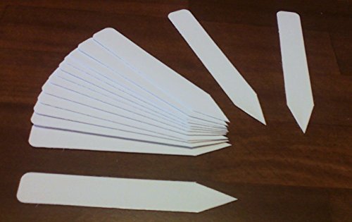 200 4 White plastic plant stake labels tags pot markers 200 pack